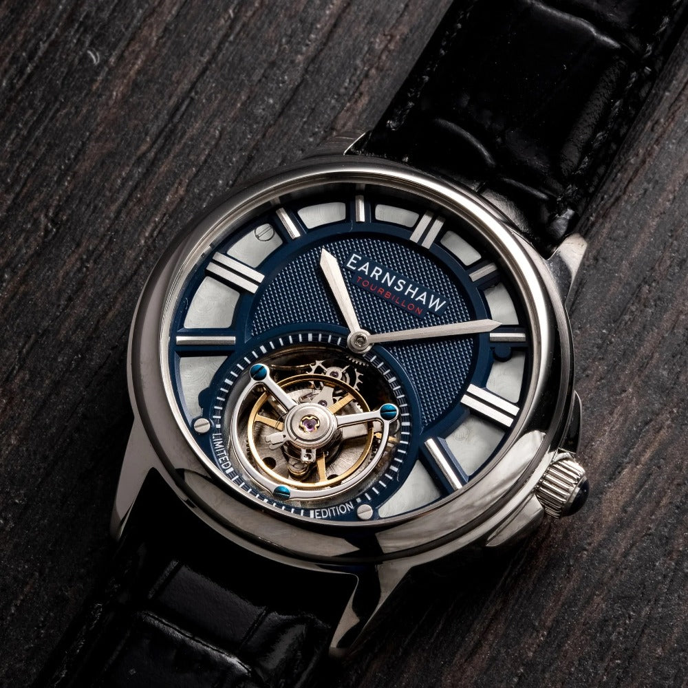Thomas Earnshaw ES-8239-02 Disraeli Tourbillon vyriškas laikrodis 42mm 3ATM