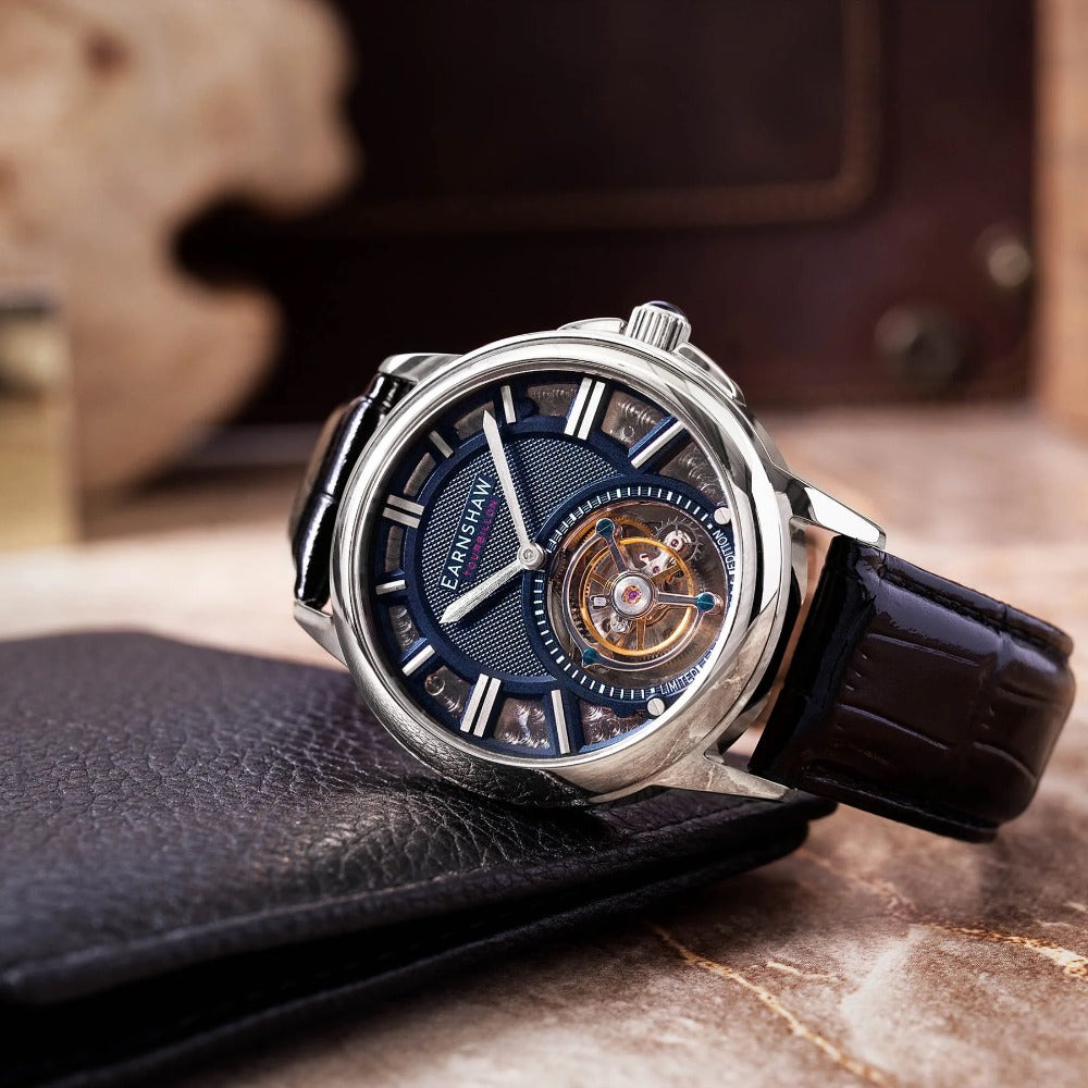 Thomas Earnshaw ES-8239-02 Disraeli Tourbillon vyriškas laikrodis 42mm 3ATM