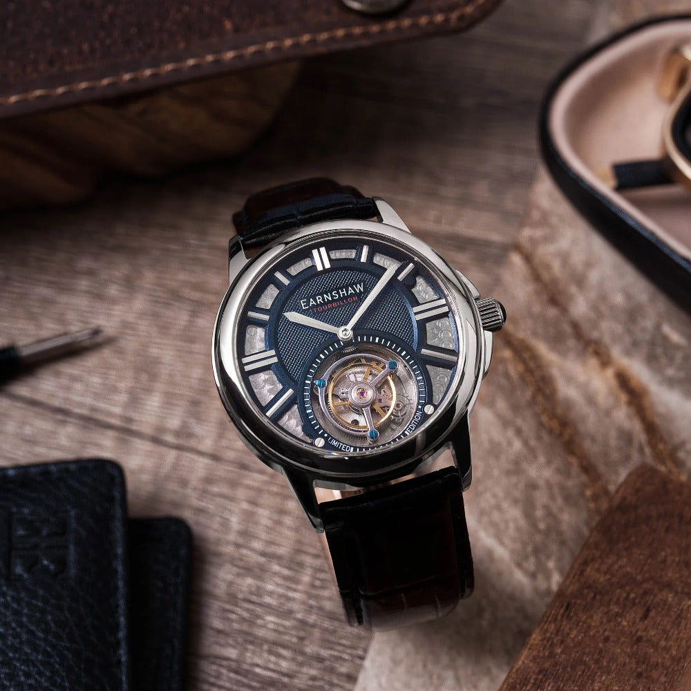 Thomas Earnshaw ES-8239-02 Disraeli Tourbillon vyriškas laikrodis 42mm 3ATM