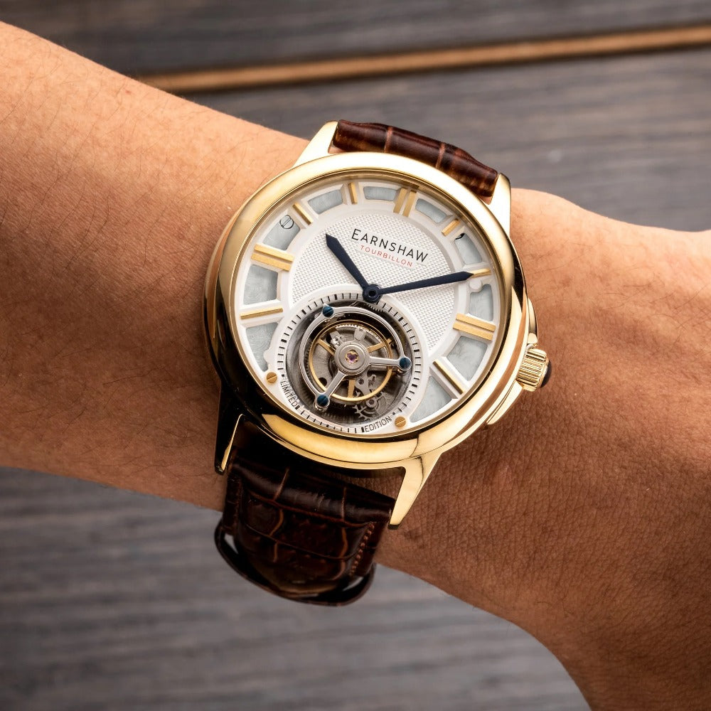 Thomas Earnshaw ES-8239-03 Disraeli Tourbillon vyriškas laikrodis 42mm 3ATM