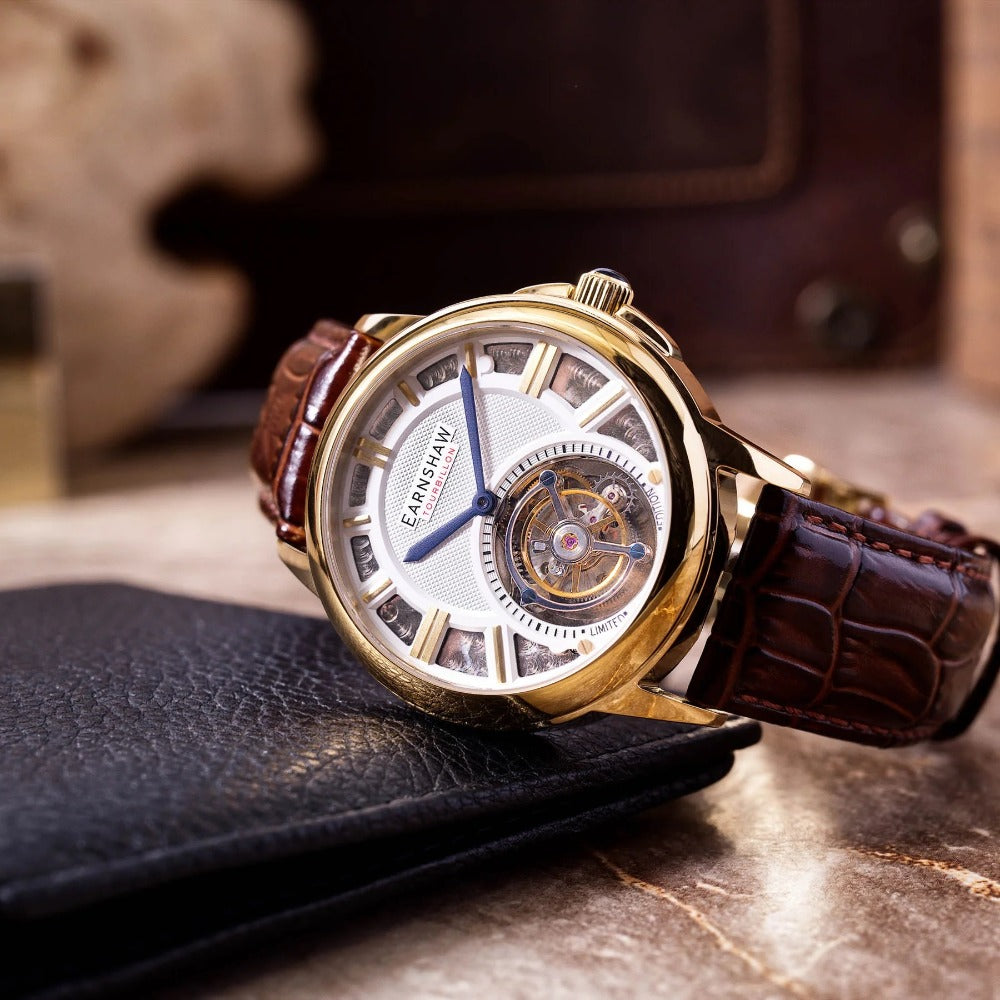 Thomas Earnshaw ES-8239-03 Disraeli Tourbillon vyriškas laikrodis 42mm 3ATM