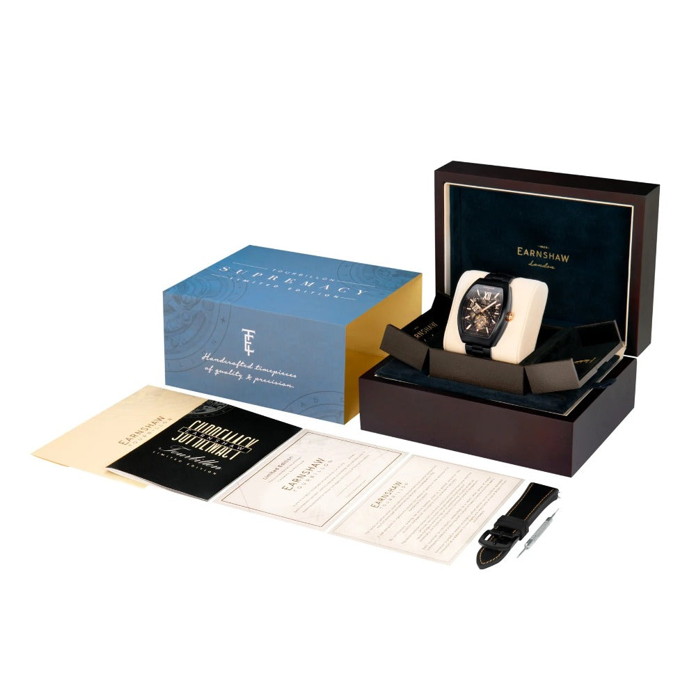 Thomas Earnshaw ES-8277-44 Supremacy Tourbillon vyriškas laikrodis 45mm 5ATM