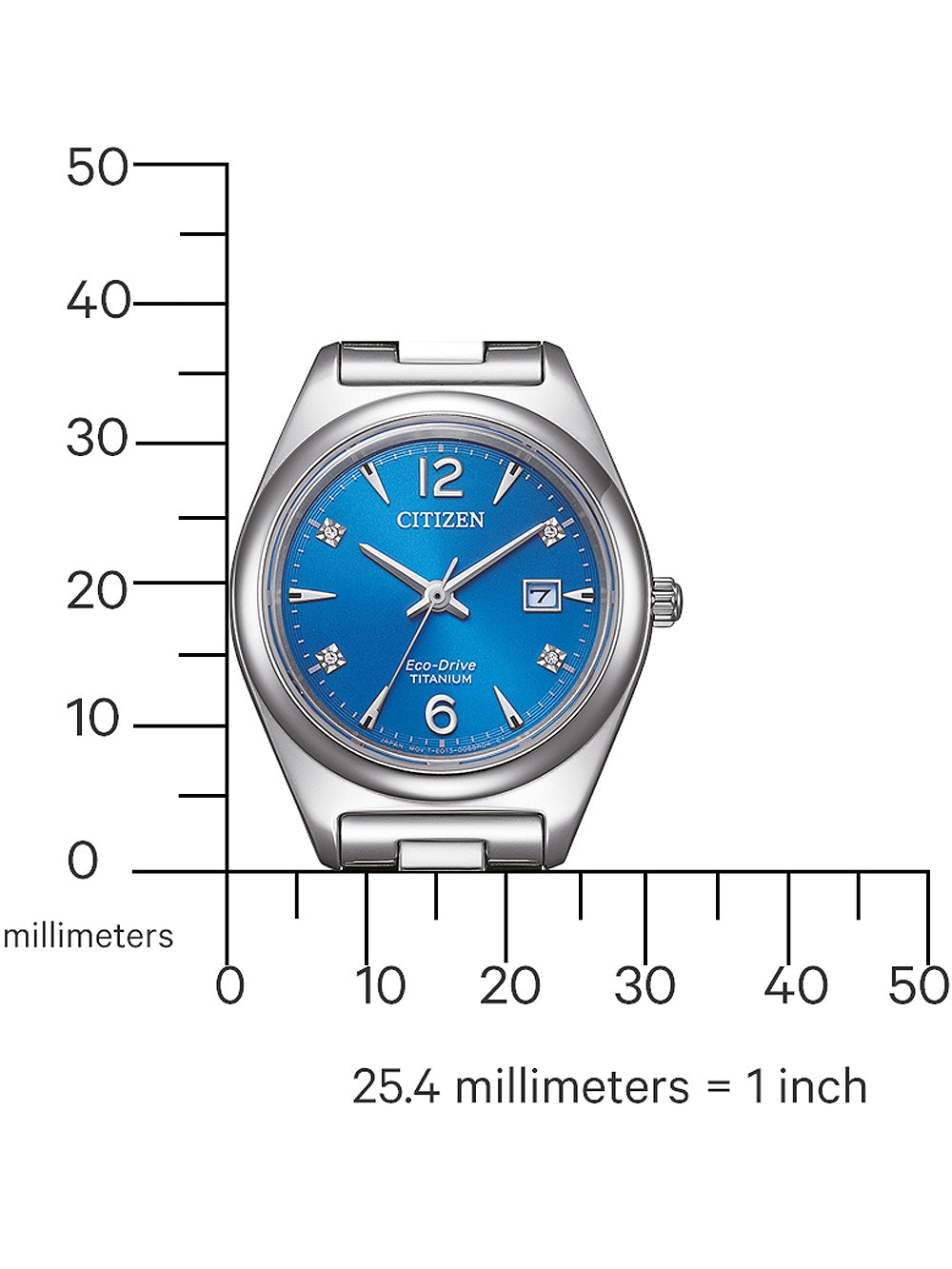 Citizen EW2601-81L Eco-Drive Titanium moteriškas laikrodis 29mm 10ATM