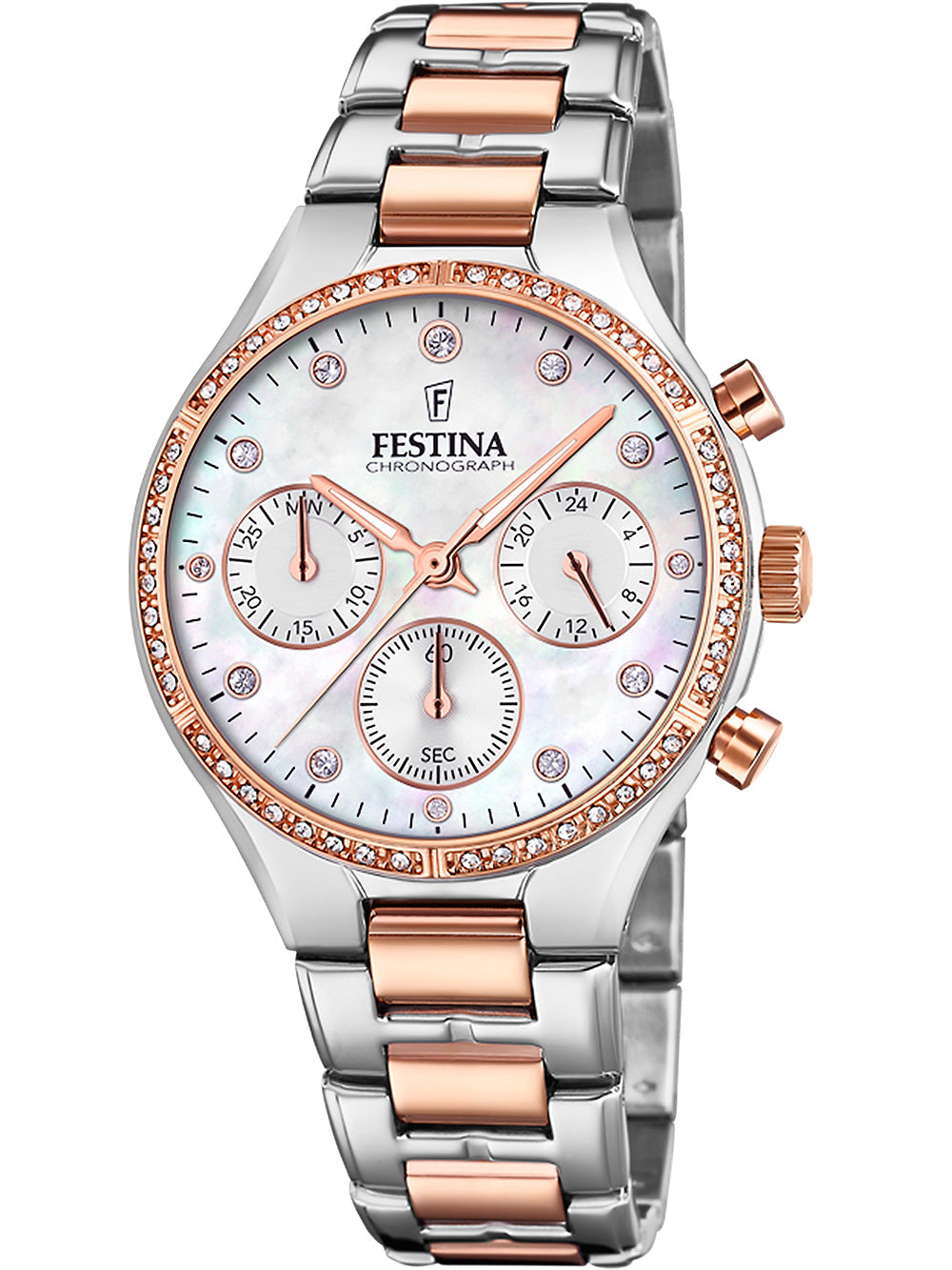 Festina F20403/1 Boyfriend Chronograph moteriškas laikrodis 36mm 5ATM