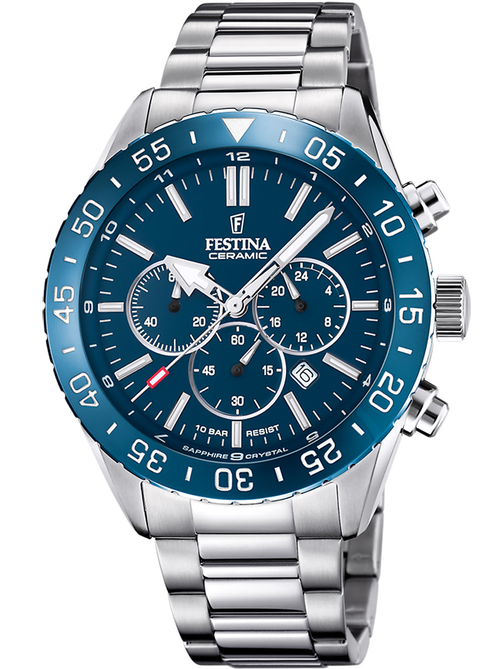 Festina F20575/2 Ceramic vyriškas laikrodis 44mm 10ATM