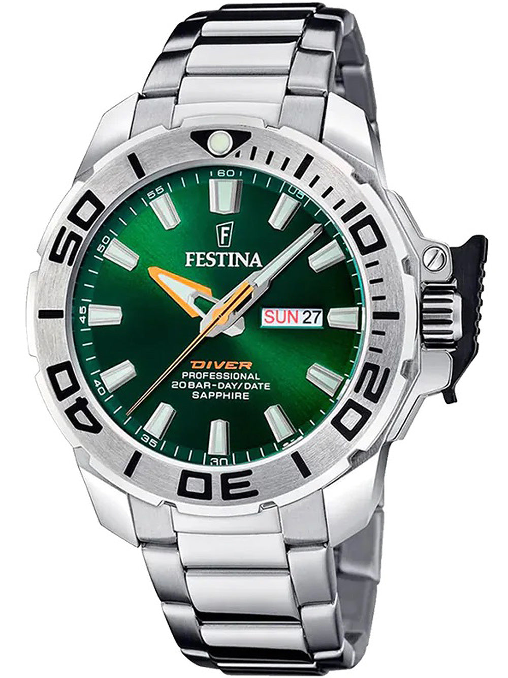 Festina F20665/2 Diver vyriškas laikrodis Diving laikrodis 46mm 20ATM