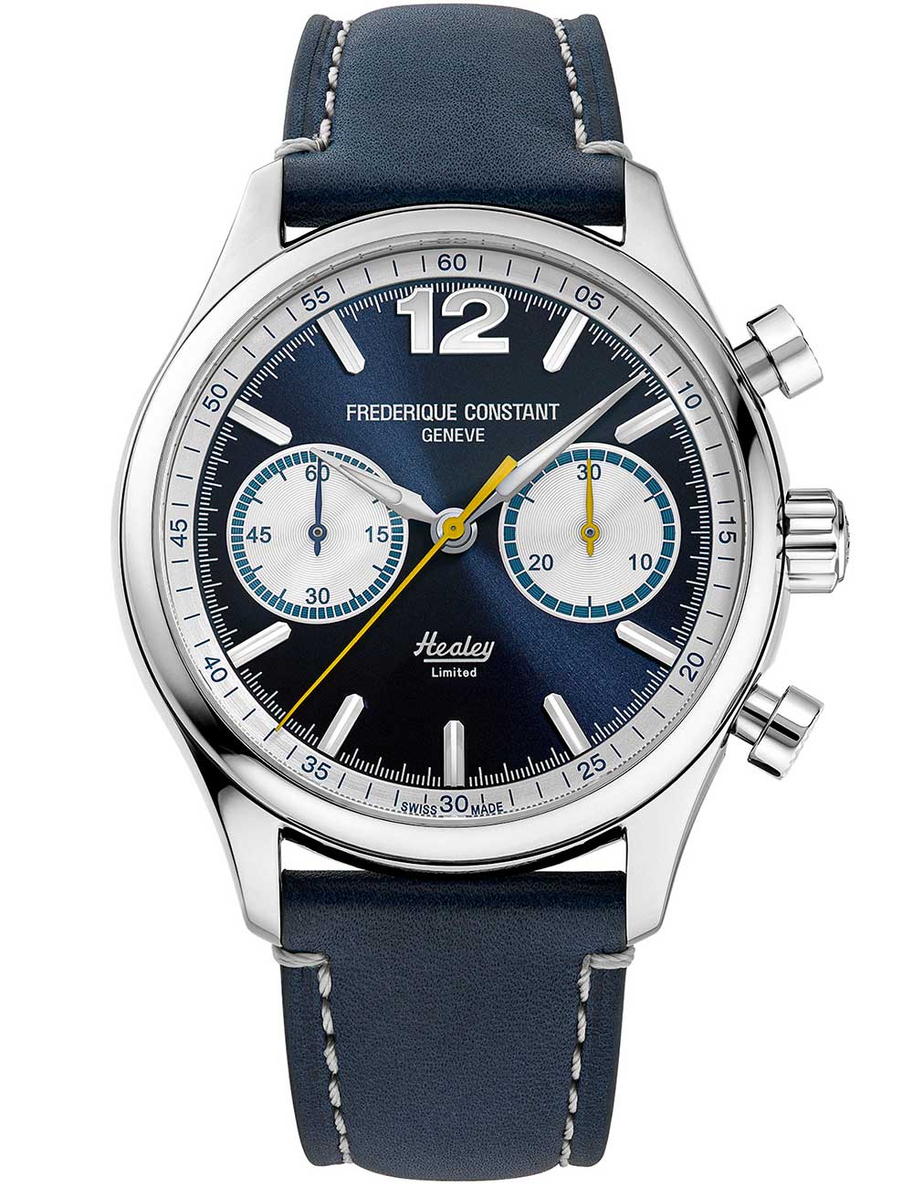 Frederique Constant FC-397HNS5B6 vyriškas laikrodis Vintage Rally Healey Chrono 42mm 5ATM