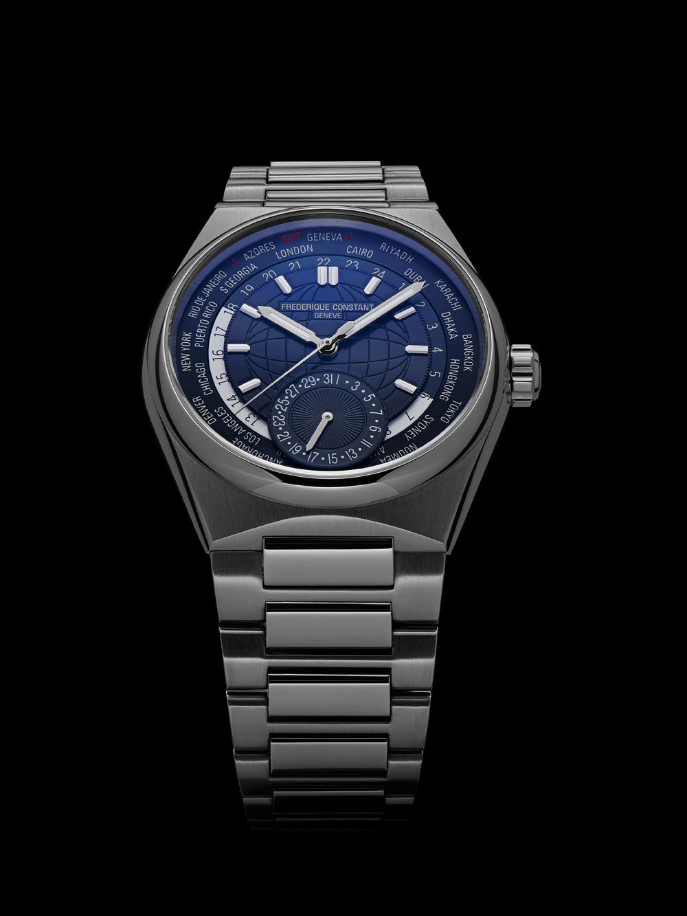 Frederique Constant FC-718N4NH6B Highlife Worldtimer Automatic vyriškas laikrodis