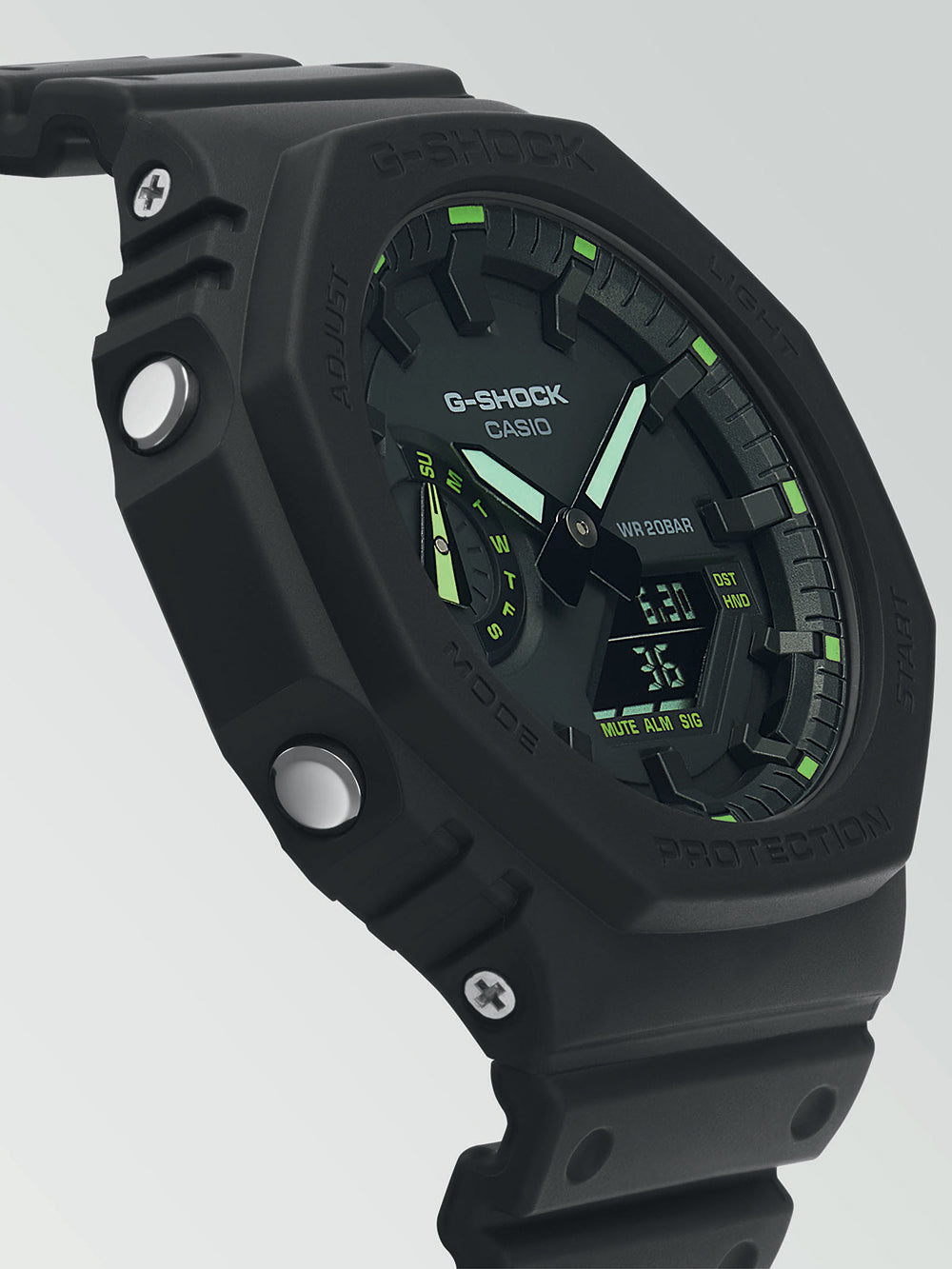 Casio GA-2100-1A3ER G-Shock vyriškas laikrodis 45mm 20ATM