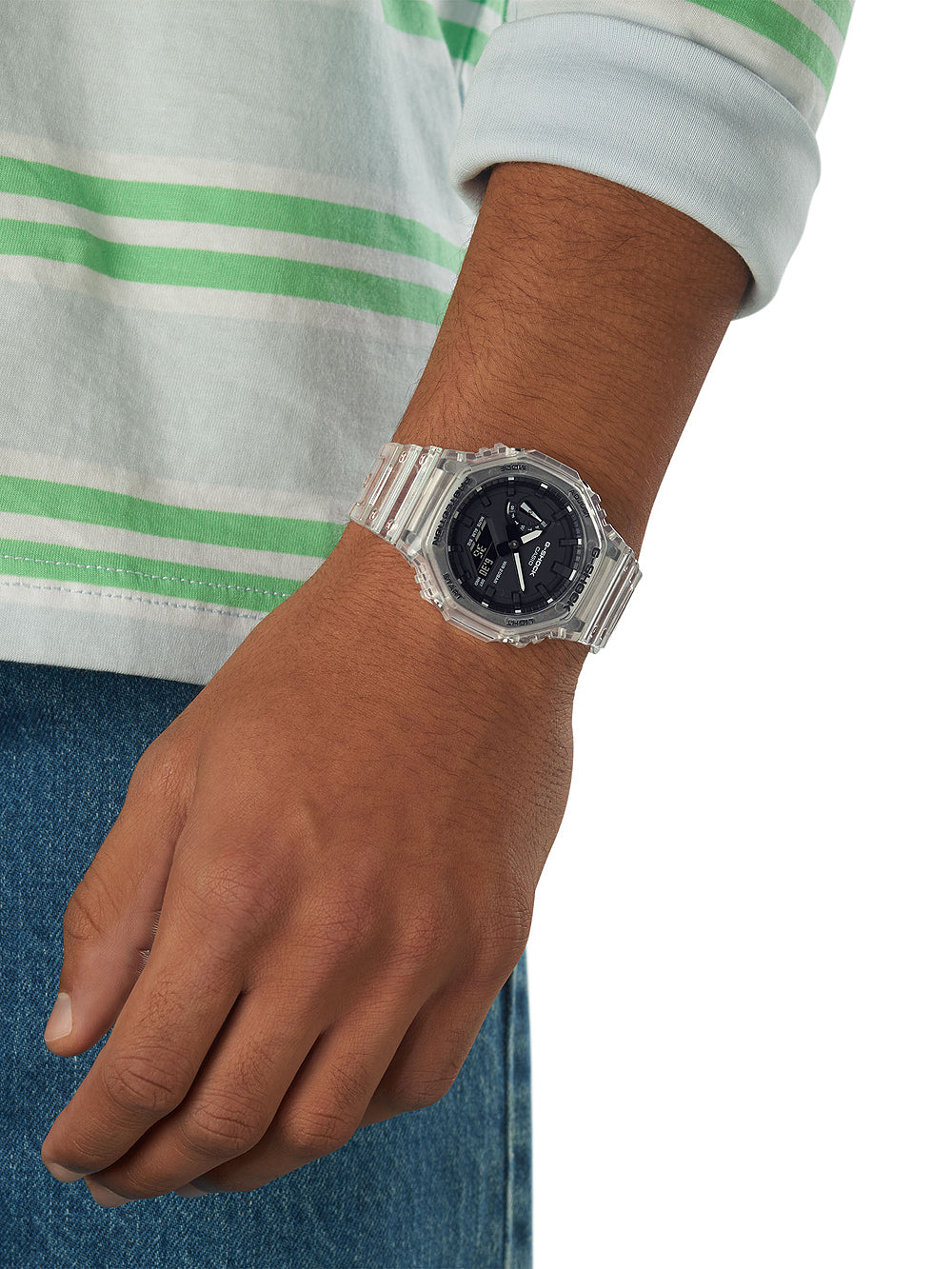 Casio GA-2100SKE-7AER G-Shock vyriškas laikrodis 45mm 20ATM