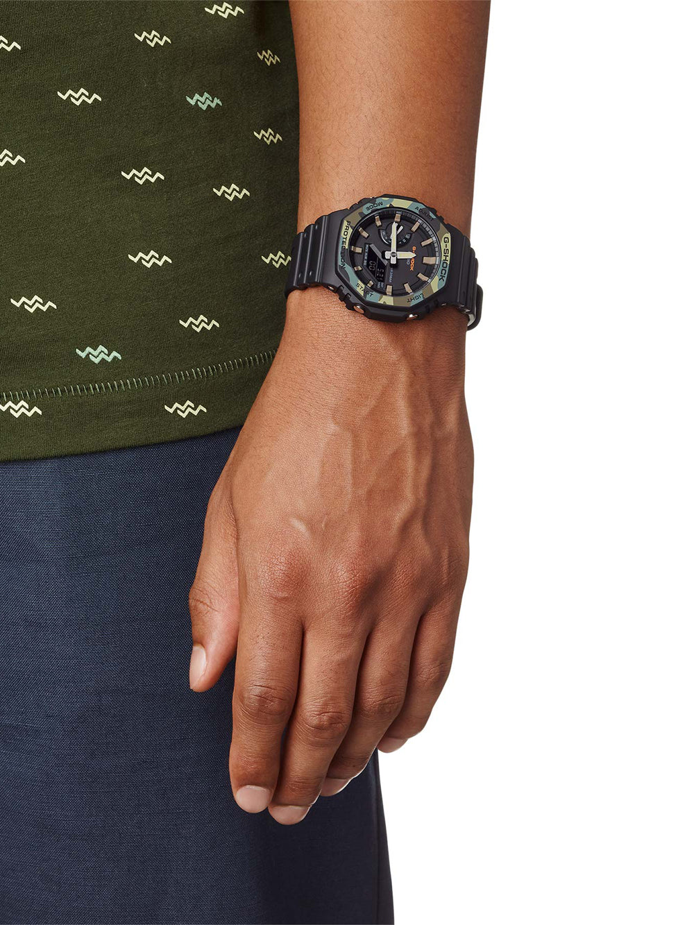 Casio GA-2100SU-1AER G-Shock vyriškas laikrodis 45mm 20ATM