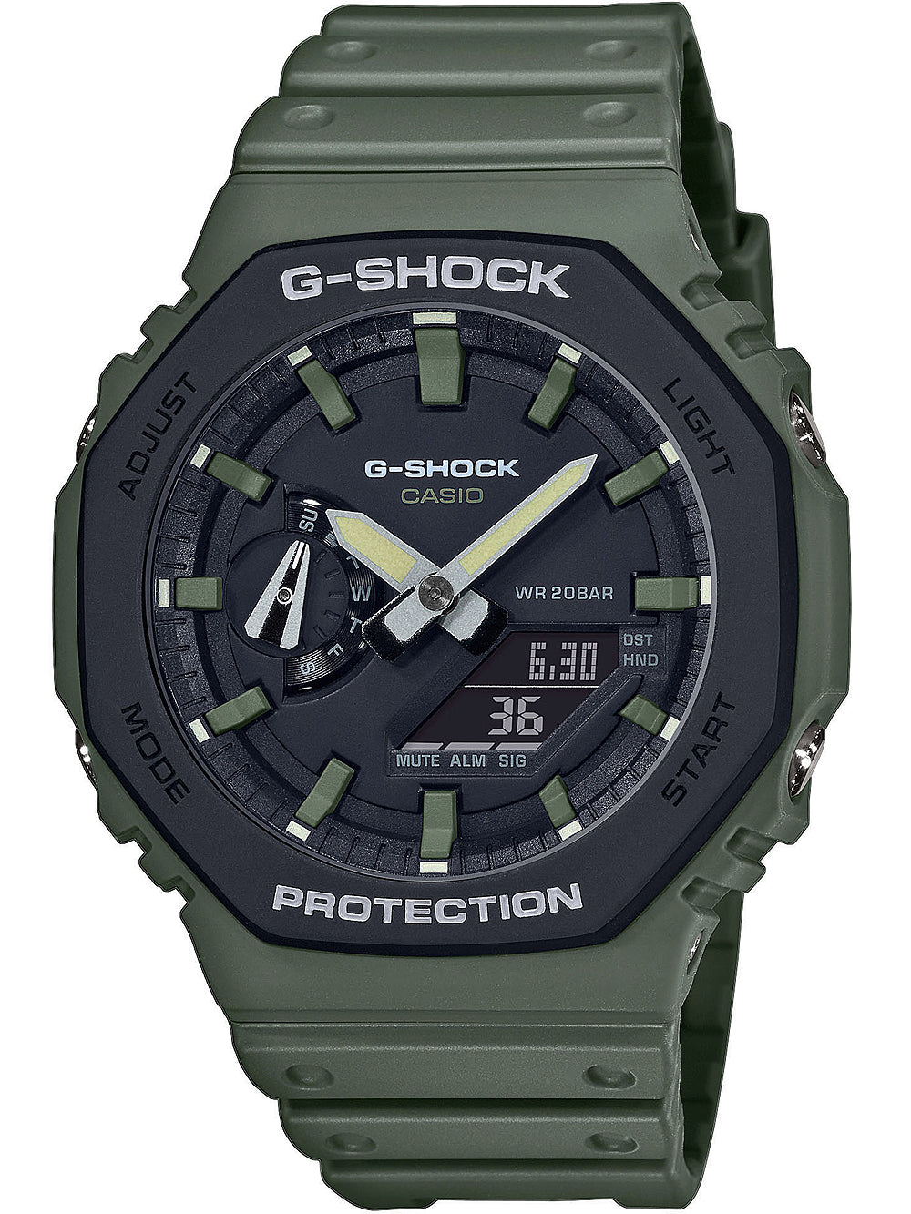 Casio GA-2110SU-3AER G-Shock vyriškas laikrodis 45mm 20ATM