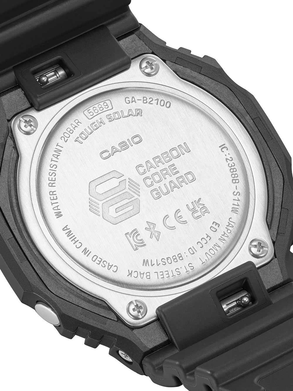 Casio GA-B2100-1A1ER G-Shock vyriškas laikrodis 45mm 20ATM