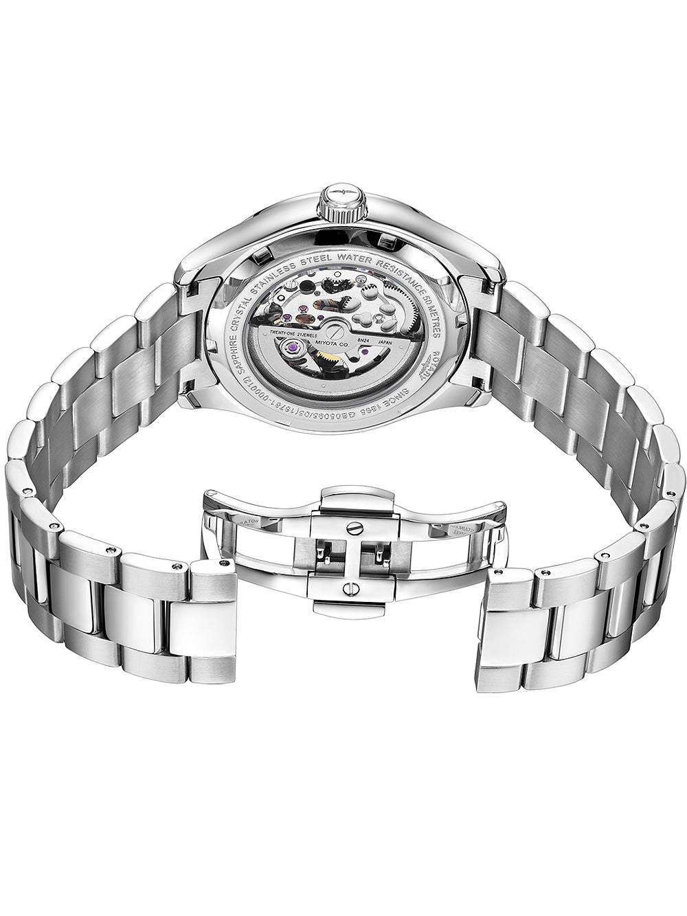 Rotary GB05095/05 Oxford Automatic vyriškas laikrodis 40mm 5ATM