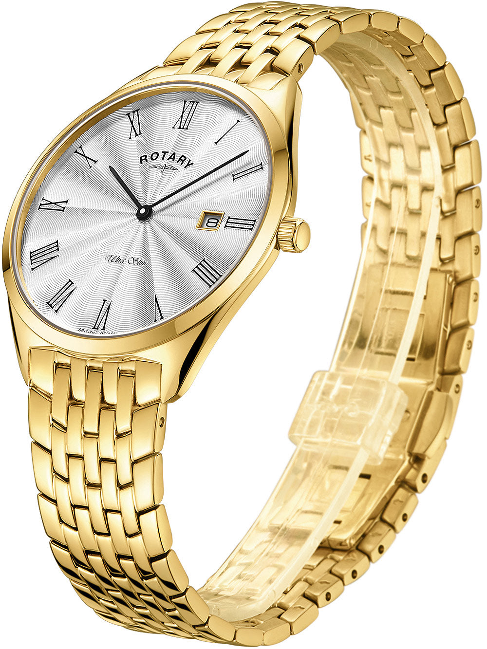 Rotary GB08013/01 Ultra Slim vyriškas laikrodis 38mm 5ATM