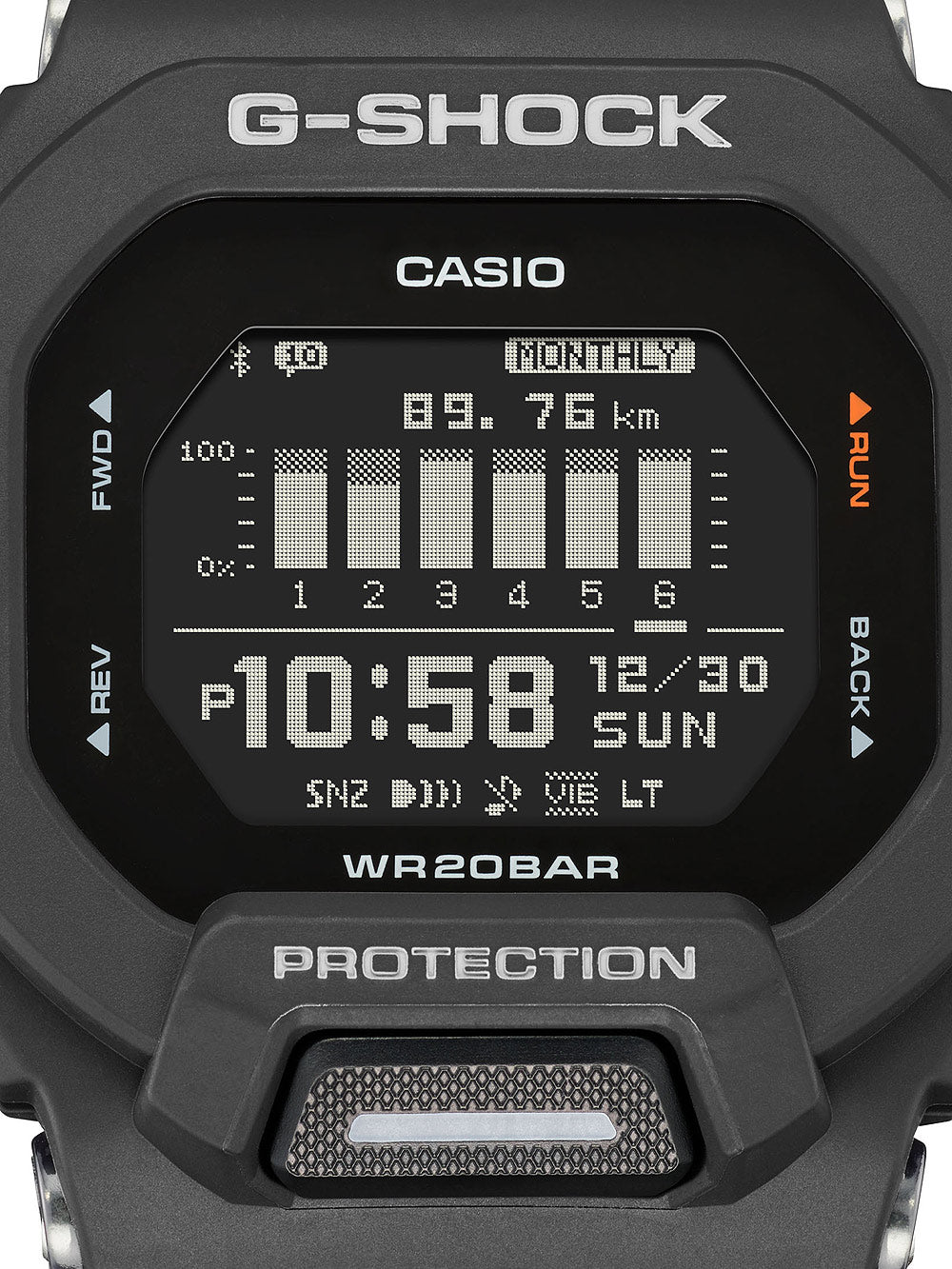 Casio GBD-200-1ER G-Shock vyriškas laikrodis 44mm 20ATM