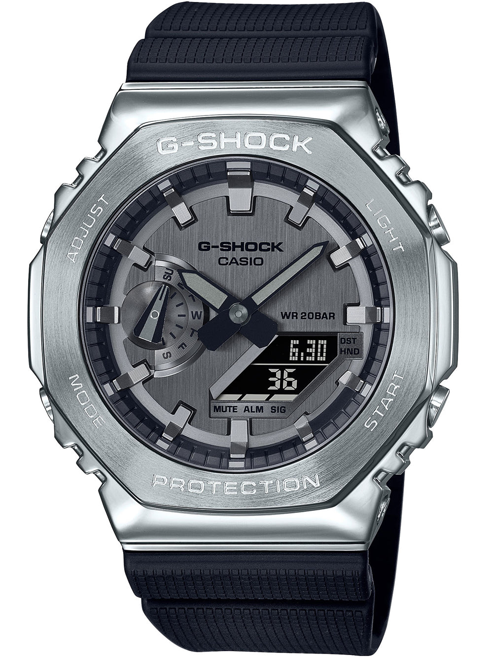 Casio GM-2100-1AER G-Shock vyriškas laikrodis 44mm 20ATM