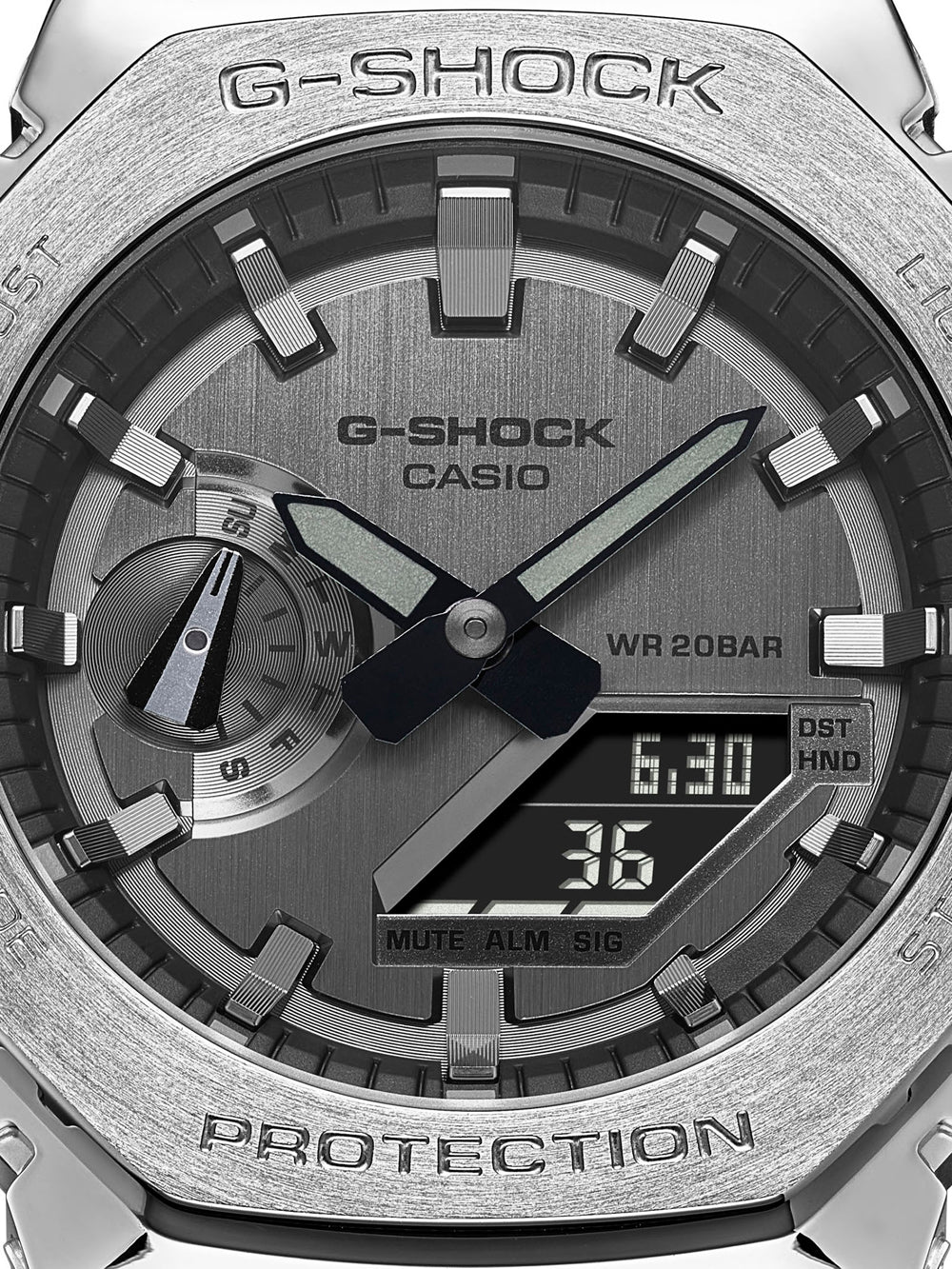 Casio GM-2100-1AER G-Shock vyriškas laikrodis 44mm 20ATM