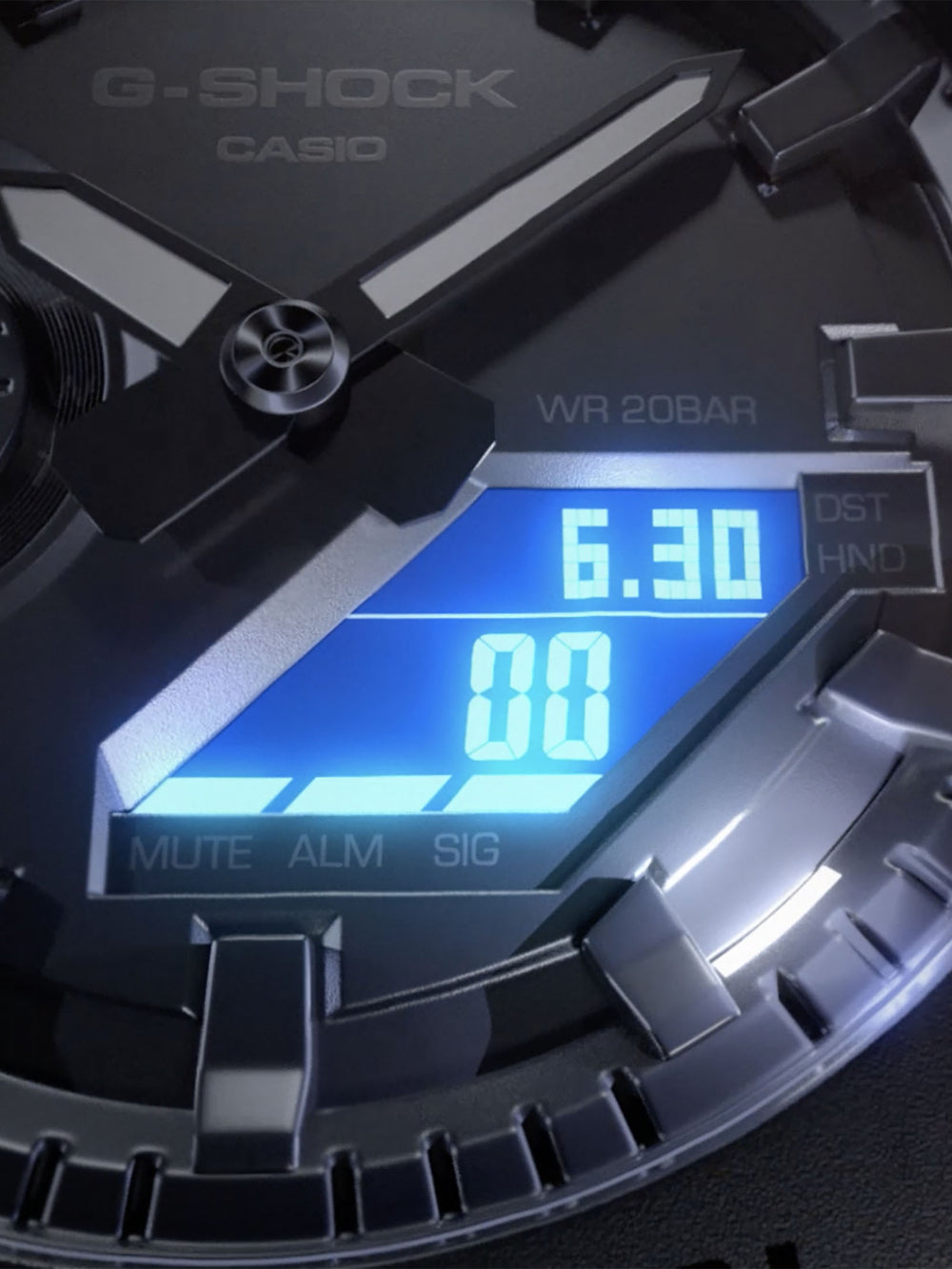 Casio GM-2100-1AER G-Shock vyriškas laikrodis 44mm 20ATM