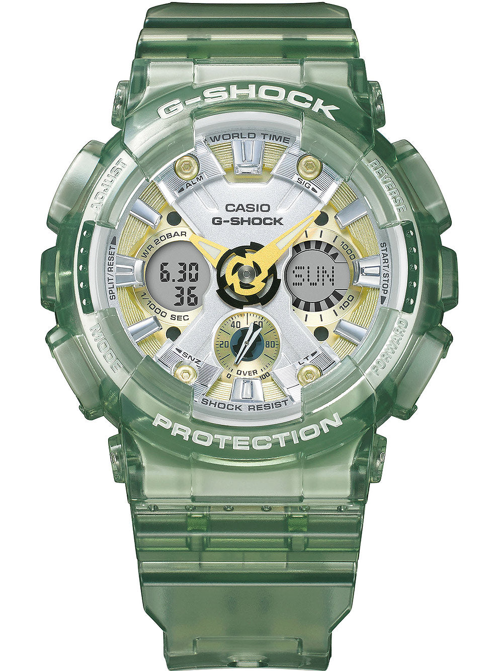 Casio GMA-S120GS-3AER G-Shock vyriškas laikrodis 43mm 20ATM