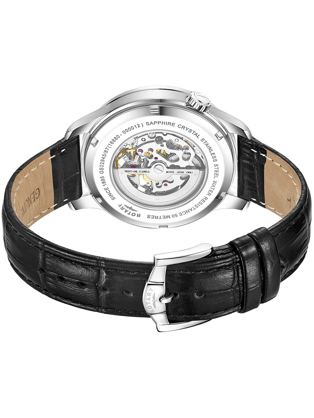 Rotary GS02945/87 Greenwich Automatic vyriškas laikrodis 42mm 5ATM