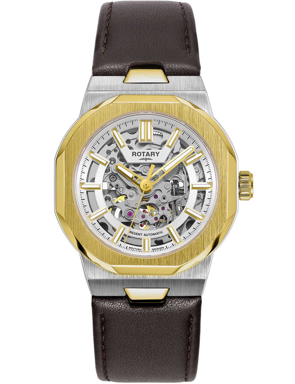 Rotary GS05496/06 vyriškas laikrodis Regent Automatic 40mm 10ATM