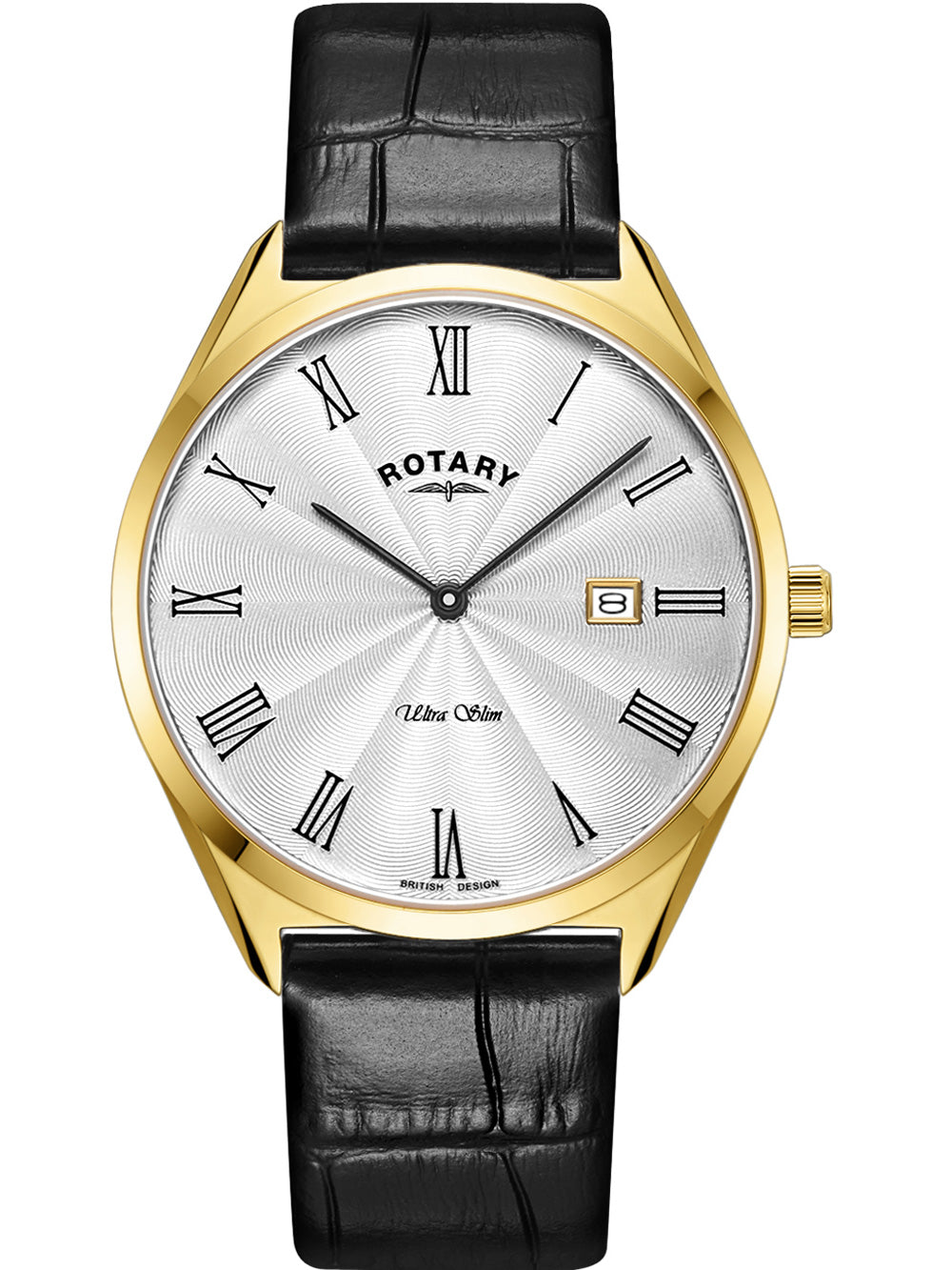 Rotary GS08013/01 Ultra Slim vyriškas laikrodis 38mm 5ATM