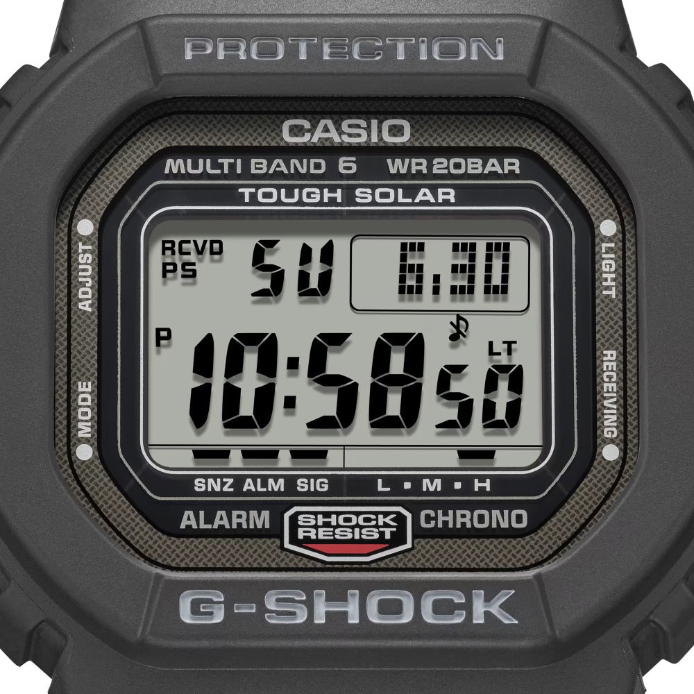 Casio GW-5000U-1ER G-Shock solar radio controlled vyriškas laikrodis 43mm 20ATM