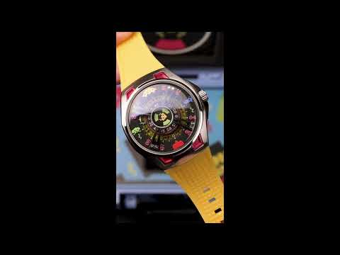 Nubeo NB-6099-SI-04 vyriškas laikrodis Space Invaders Limited Edition Automatic 44mm 5ATM