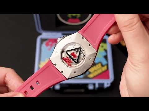 Nubeo NB-6099-SI-04 vyriškas laikrodis Space Invaders Limited Edition Automatic 44mm 5ATM