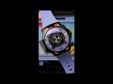 Nubeo NB-6099-SI-03 vyriškas laikrodis Space Invaders Limited Edition Automatic 44mm 5ATM