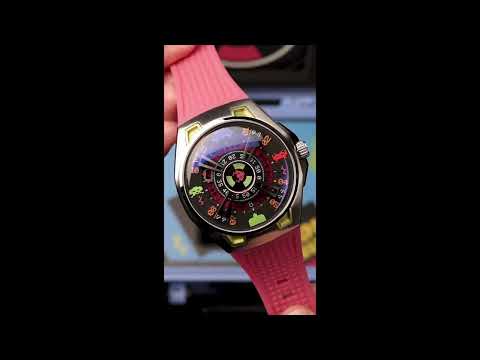 Nubeo NB-6099-SI-02 vyriškas laikrodis Space Invaders Limited Edition Automatic 44mm 5ATM