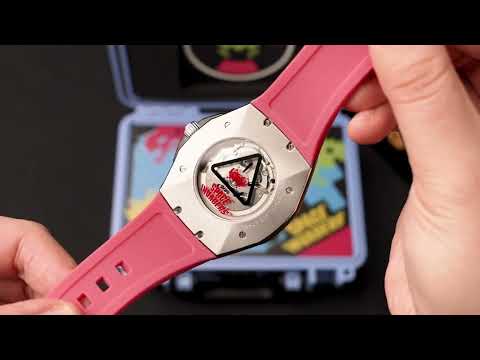 Nubeo NB-6099-SI-03 vyriškas laikrodis Space Invaders Limited Edition Automatic 44mm 5ATM