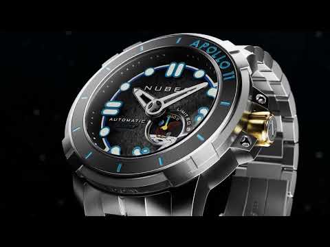 Nubeo NB-6093-66 vyriškas laikrodis Apollo 55th Automatic Limited Edition 48mm 20ATM
