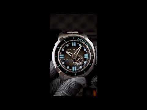 Nubeo NB-6093-11 vyriškas laikrodis Apollo 55th Automatic Limited Edition 48mm 20ATM