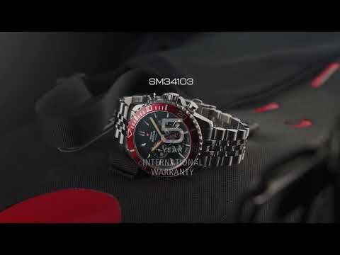 Swiss Military SM34103.02 vyriškas laikrodis Sport Chronograph 43mm 10ATM