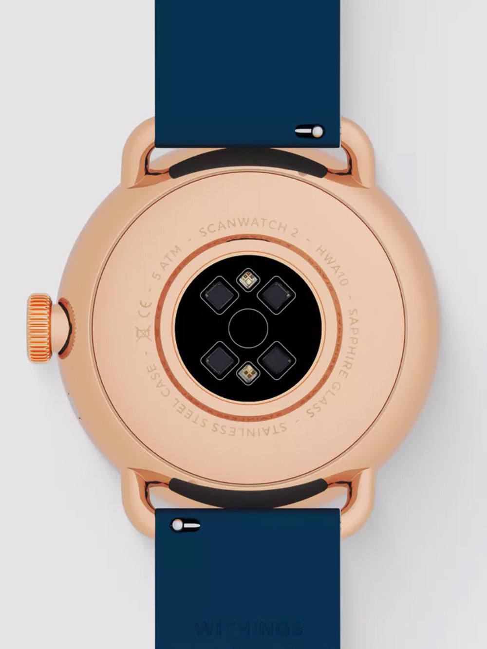 Withings HWA10-model 6-All-In Scanlaikrodis 2 rosé gold blue 38 mm 5ATM