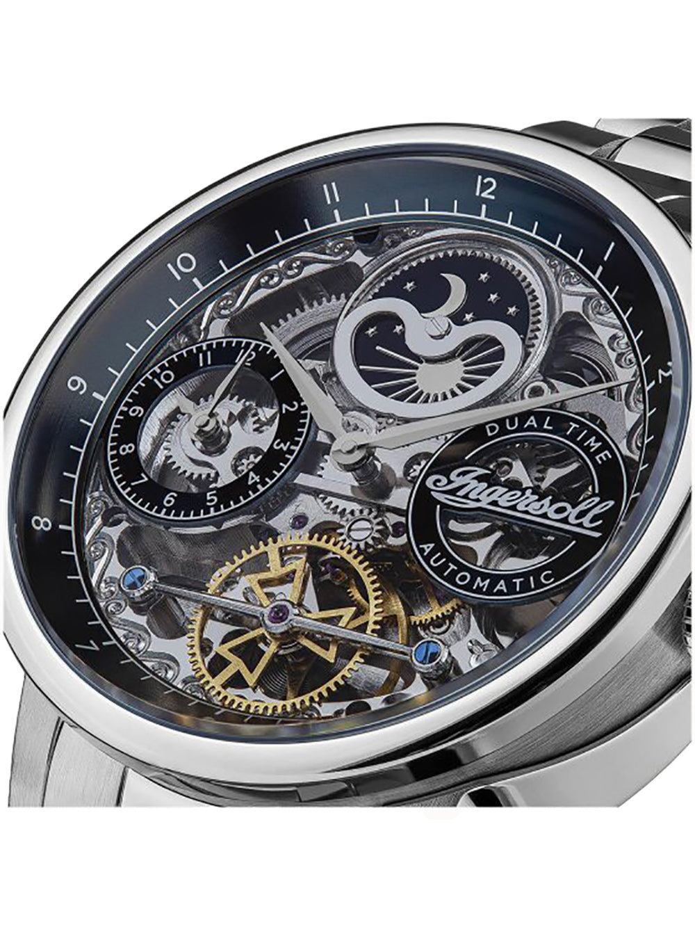 Ingersoll I07707 The Jazz Dual Time Automatic vyriškas laikrodis 42mm 5ATM