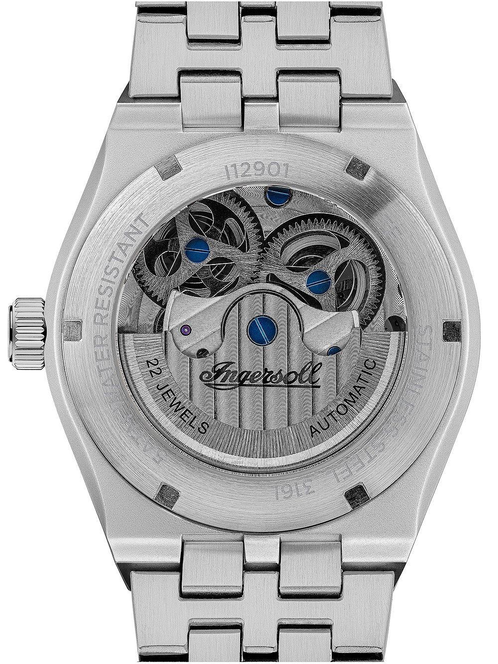 Ingersoll I12901 The Broadway Dual Time Automatic vyriškas laikrodis 43mm 5ATM