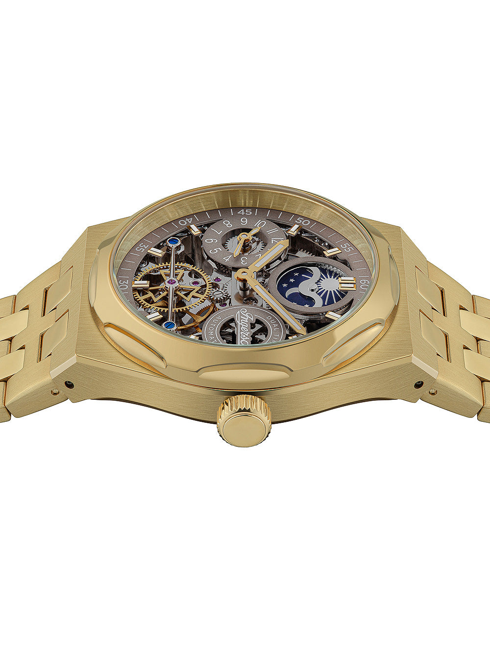 Ingersoll I12902 The Broadway Dual Time Automatic vyriškas laikrodis 43mm 5ATM