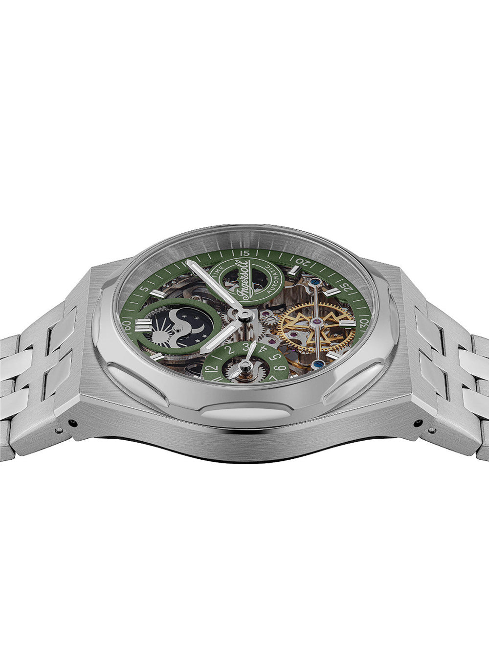 Ingersoll I12905 The Broadway Dual Time Automatic vyriškas laikrodis 43mm 5ATM