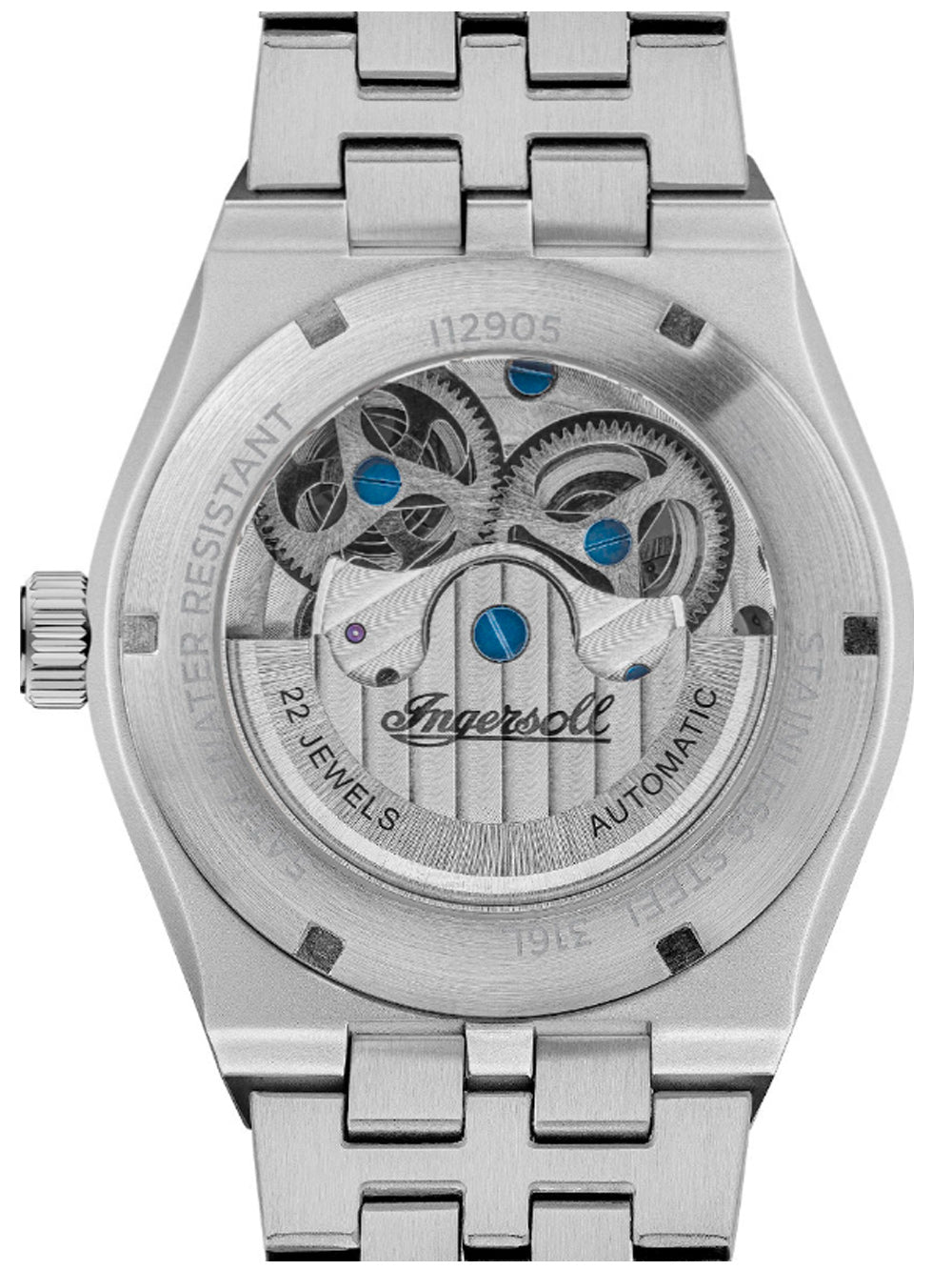 Ingersoll I12905 The Broadway Dual Time Automatic vyriškas laikrodis 43mm 5ATM