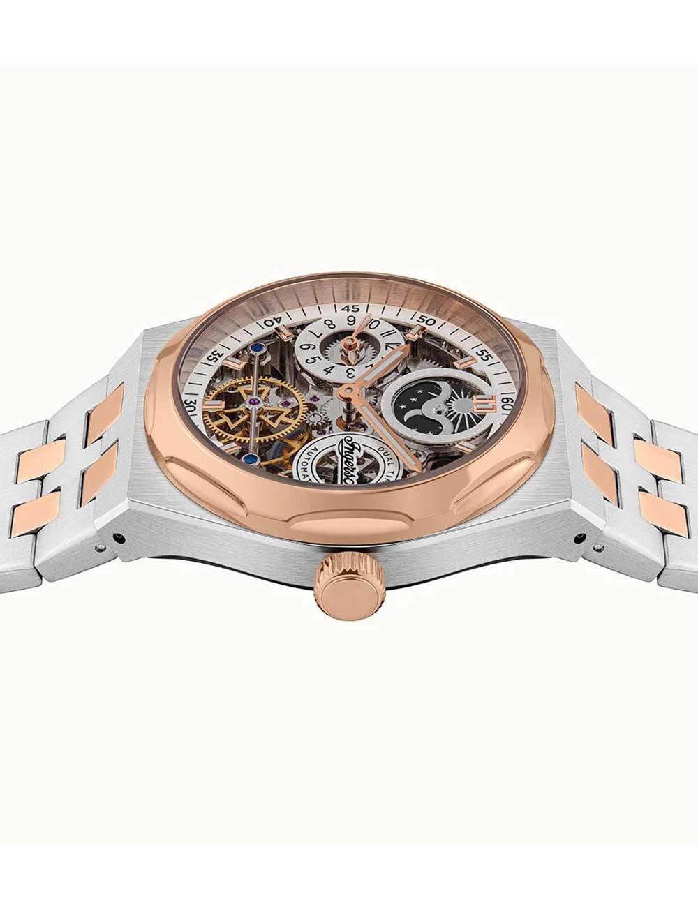 Ingersoll I12906 The Broadway Dual Time Automatic vyriškas laikrodis 43mm 5ATM