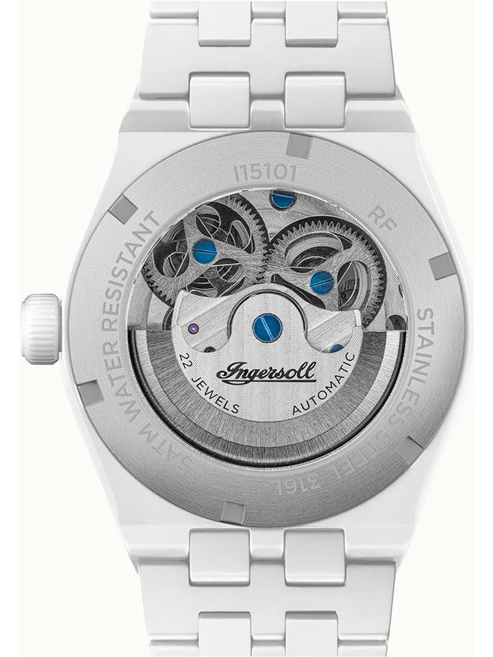 Ingersoll I15101 The Broadway Ceramic Dual Time Automatic vyriškas laikrodis 43mm 5ATM