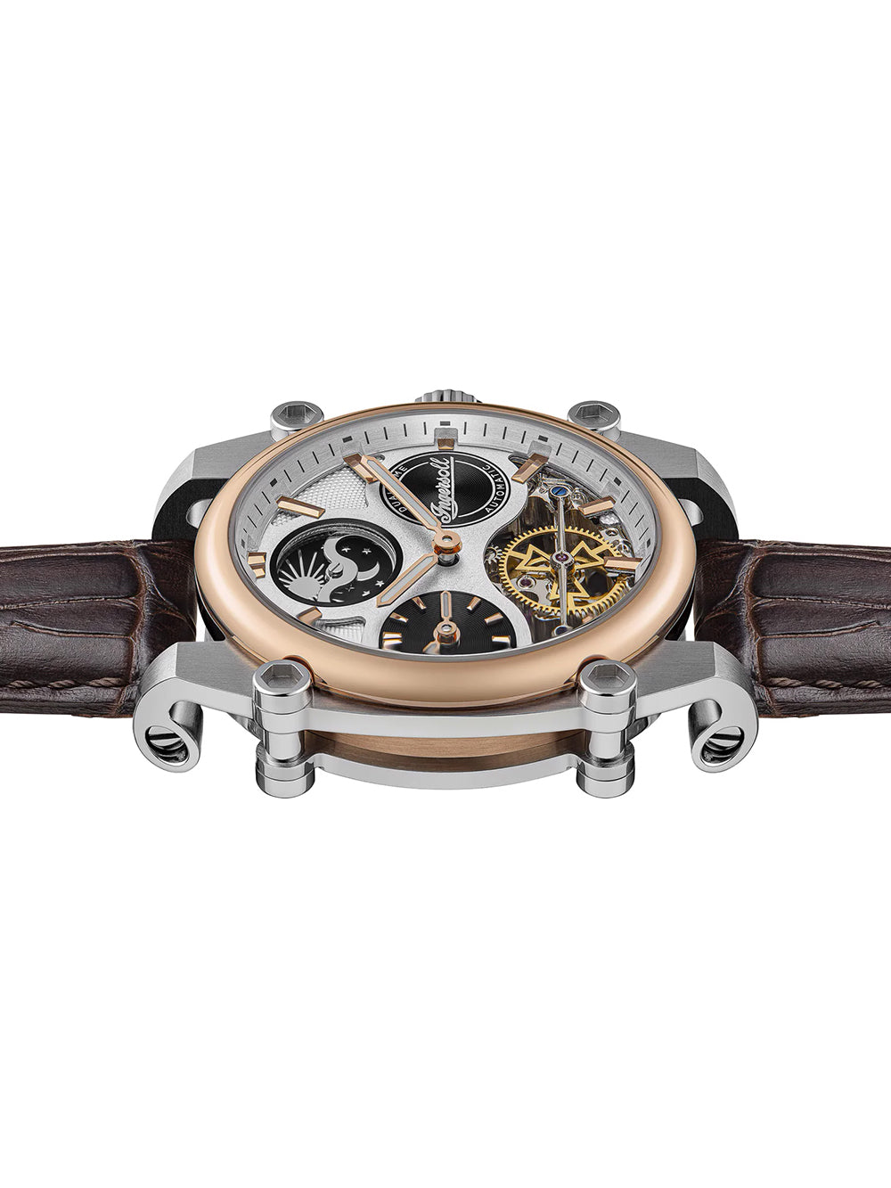 Ingersoll I15401 vyriškas laikrodis Varsity Dual Time Automatic 45mm 5ATM