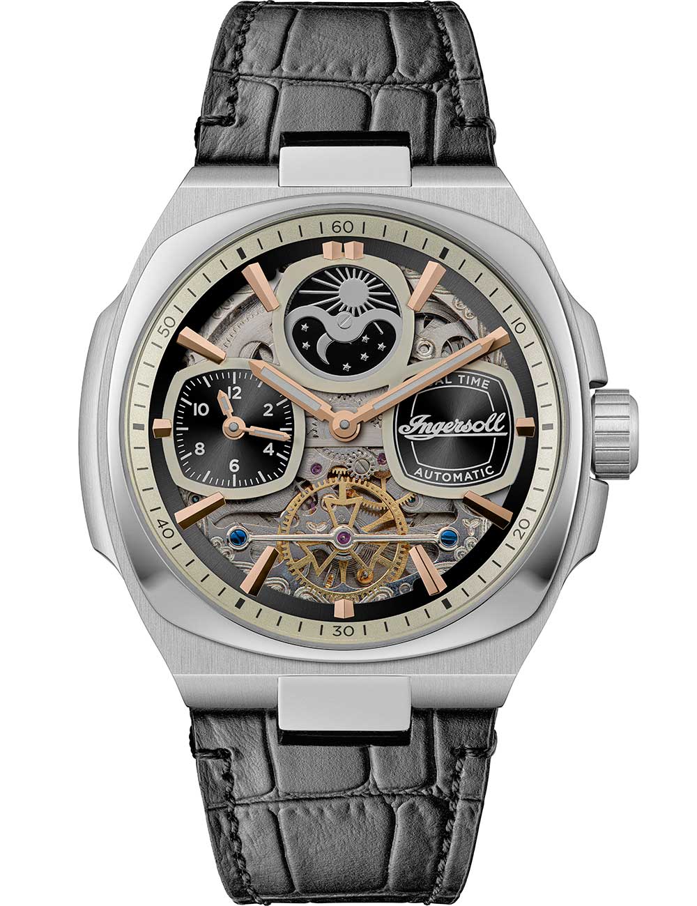 Ingersoll I15801 vyriškas laikrodis The Spirit Automatic 47mm 5ATM