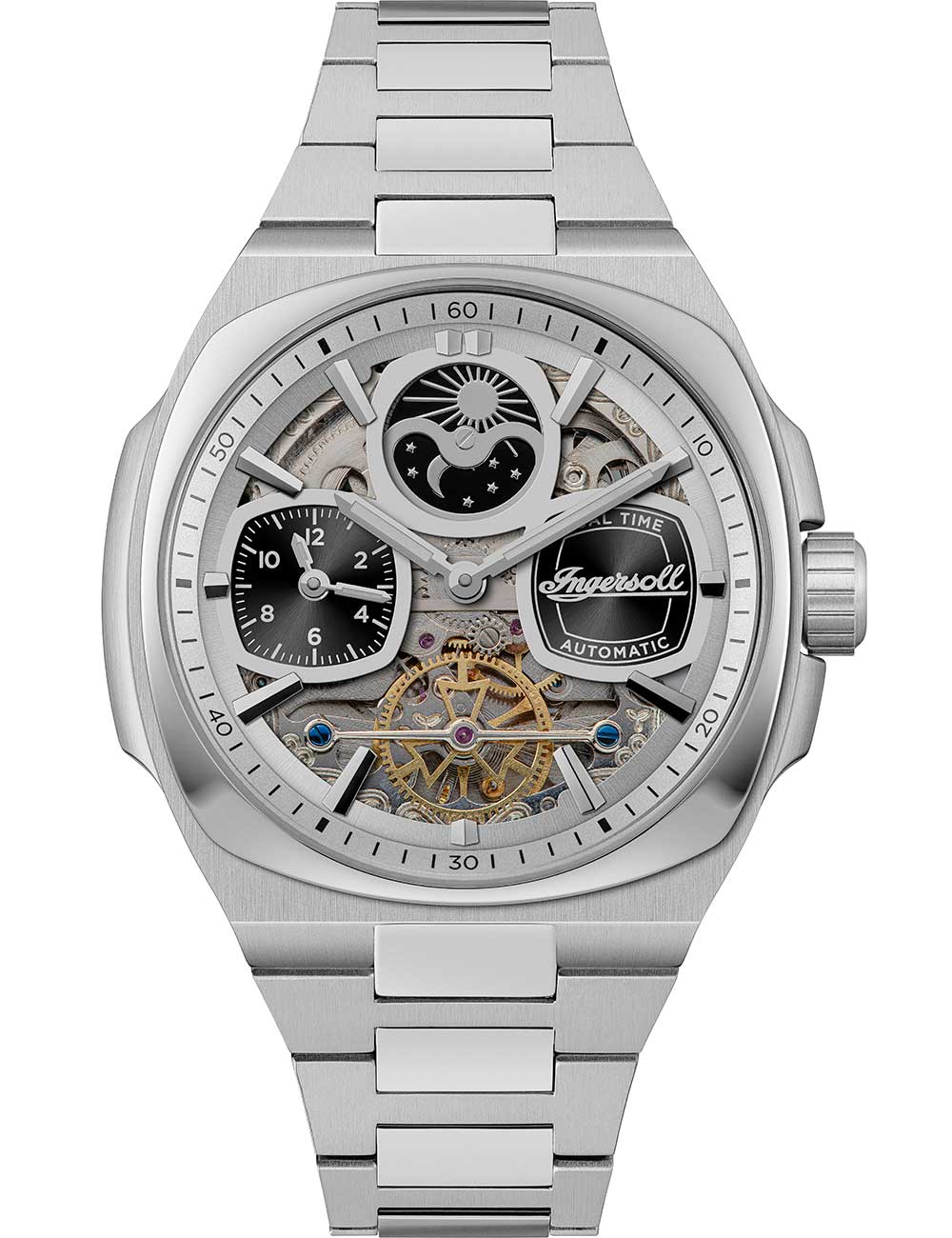 Ingersoll I15802 vyriškas laikrodis The Spirit Automatic 47mm 5ATM