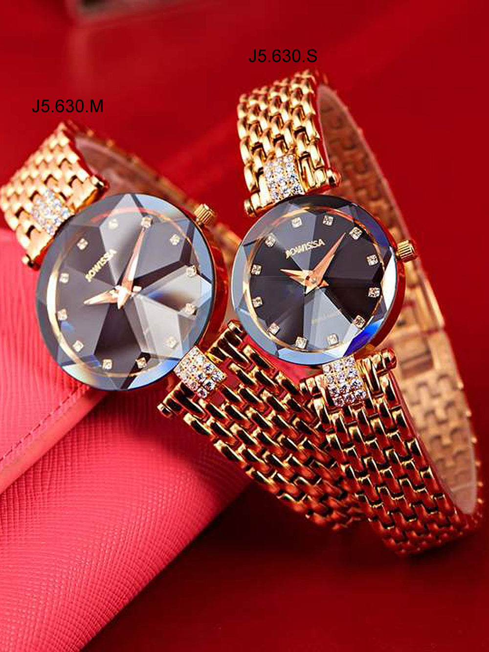 Jowissa J5.630.S Facet Strass moteriškas laikrodis 25mm 5ATM