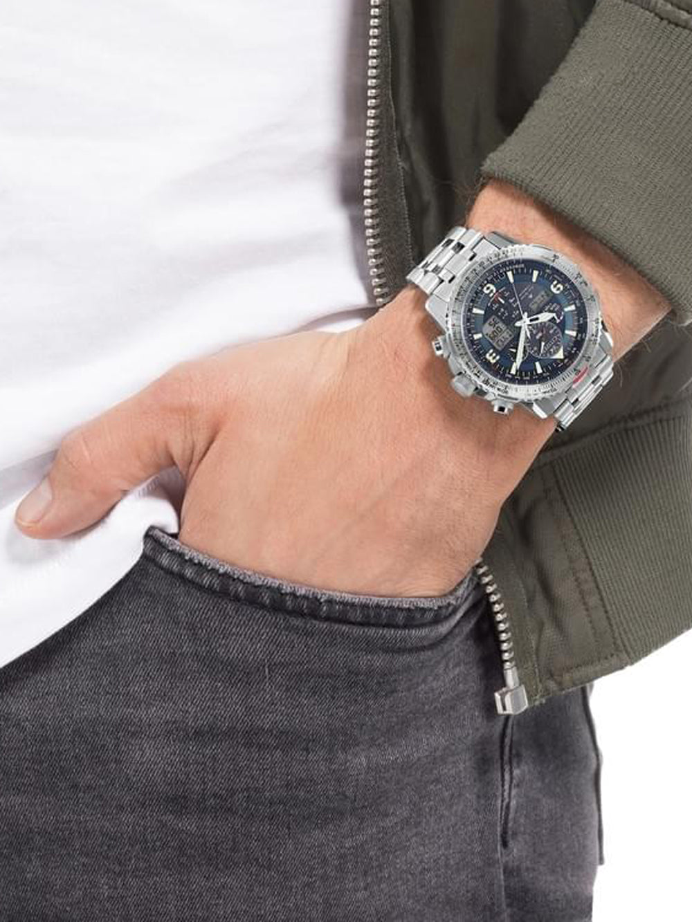 Citizen JY8100-80L Promaster Sky Chronografas 45mm 20ATM