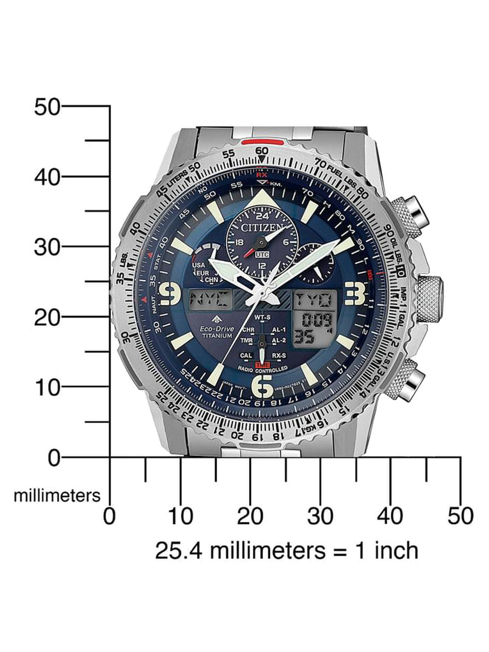 Citizen JY8100-80L Promaster Sky Chronografas 45mm 20ATM
